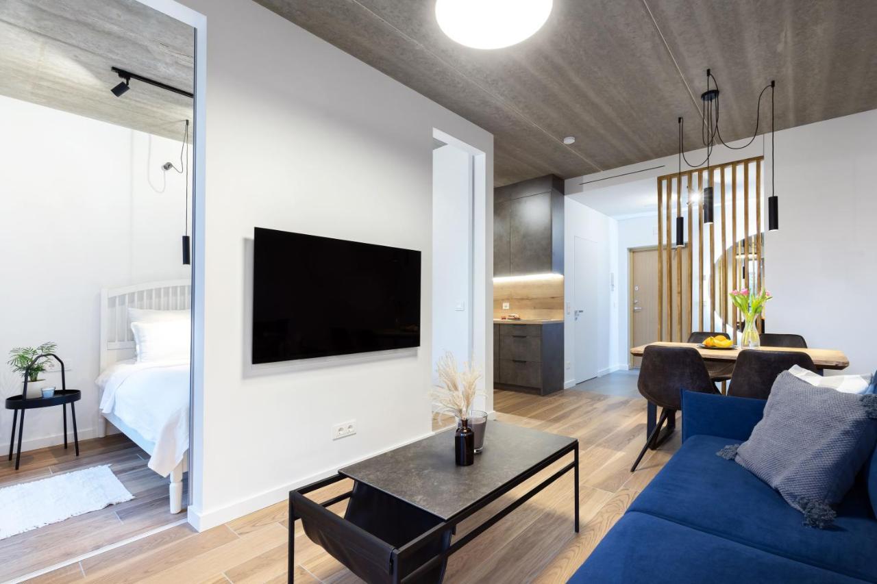 City Center Sanctuary Modern Business-Class Studio With Free Parking In The Heart Of VNO Eksteriør bilde